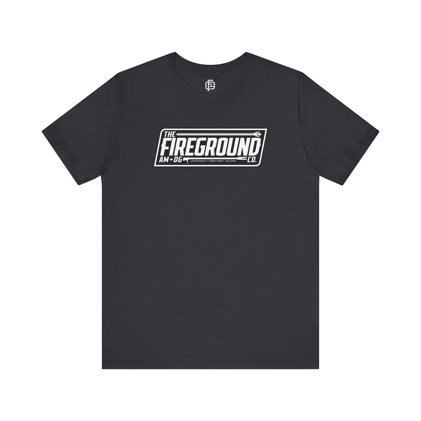 Fireground Banner Dark Background Short Sleeve Tee