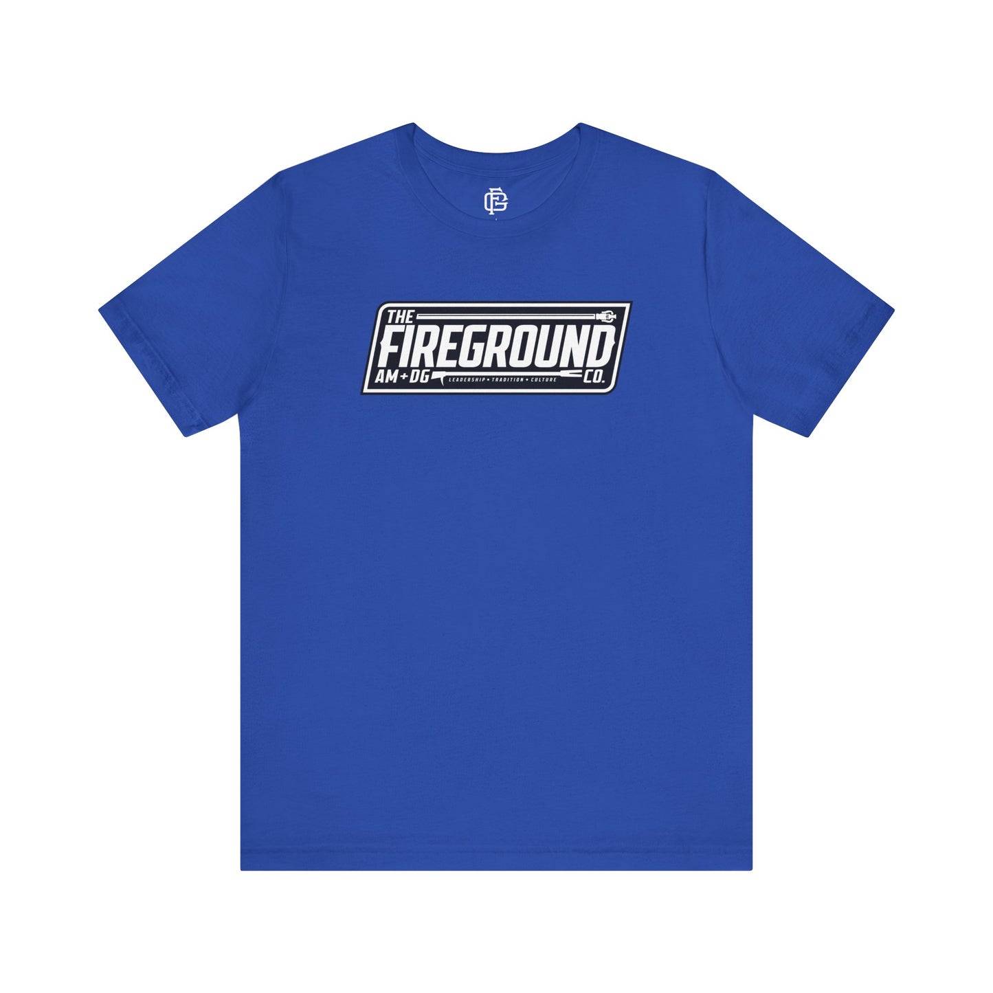Fireground Banner Dark Background Short Sleeve Tee