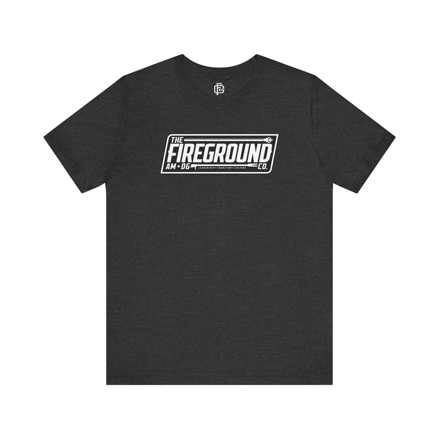 Fireground Banner Dark Background Short Sleeve Tee