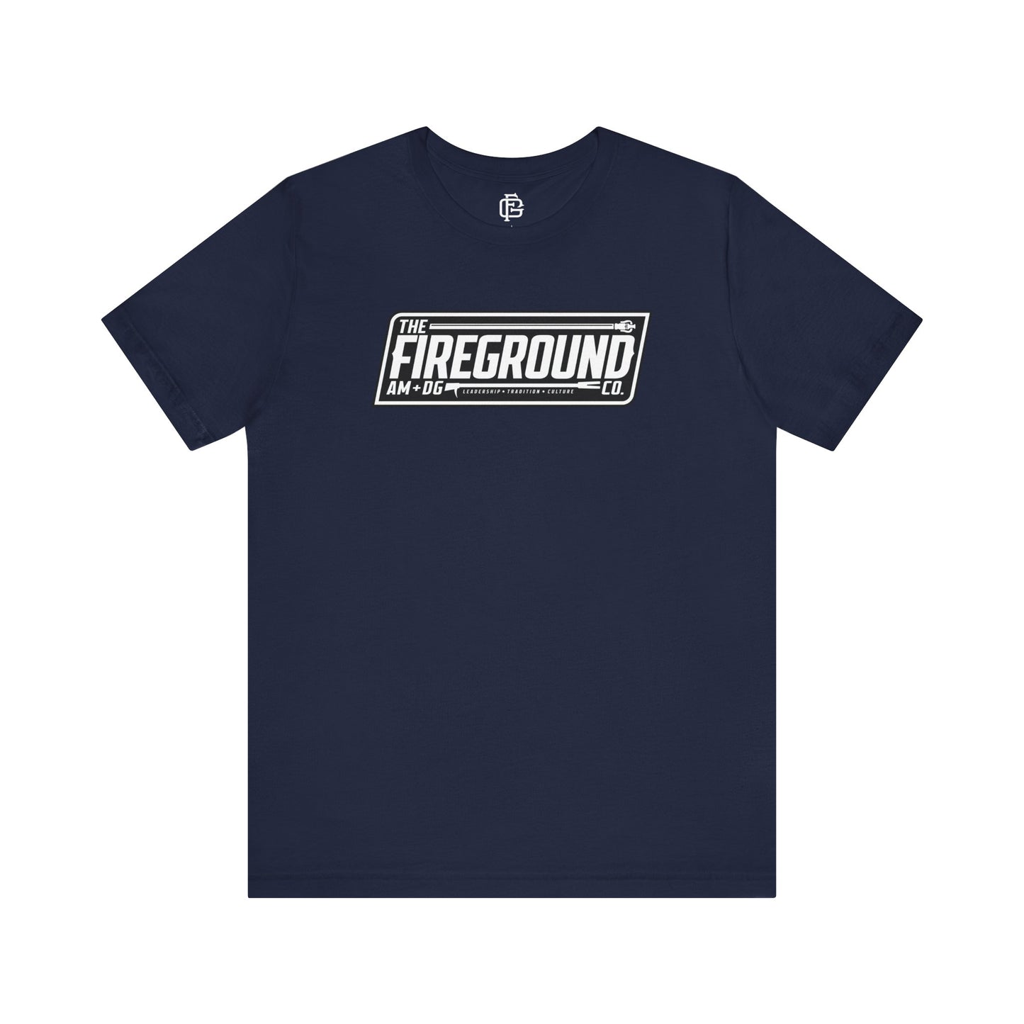 Fireground Banner Dark Background Short Sleeve Tee