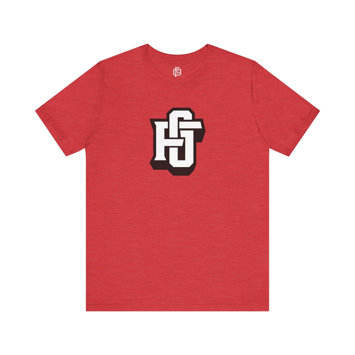 Fireground FG Alternate Monogram Center Dark Background Short Sleeve Tee