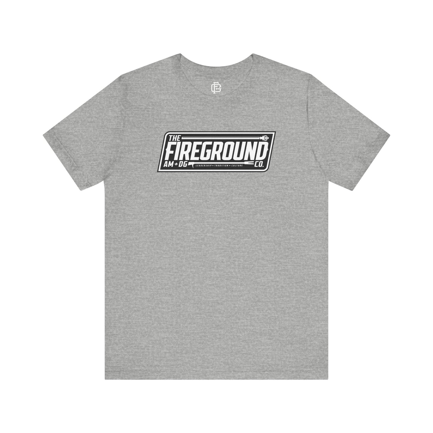 Fireground Banner Dark Background Short Sleeve Tee
