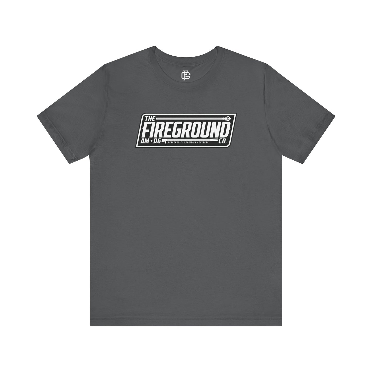 Fireground Banner Dark Background Short Sleeve Tee
