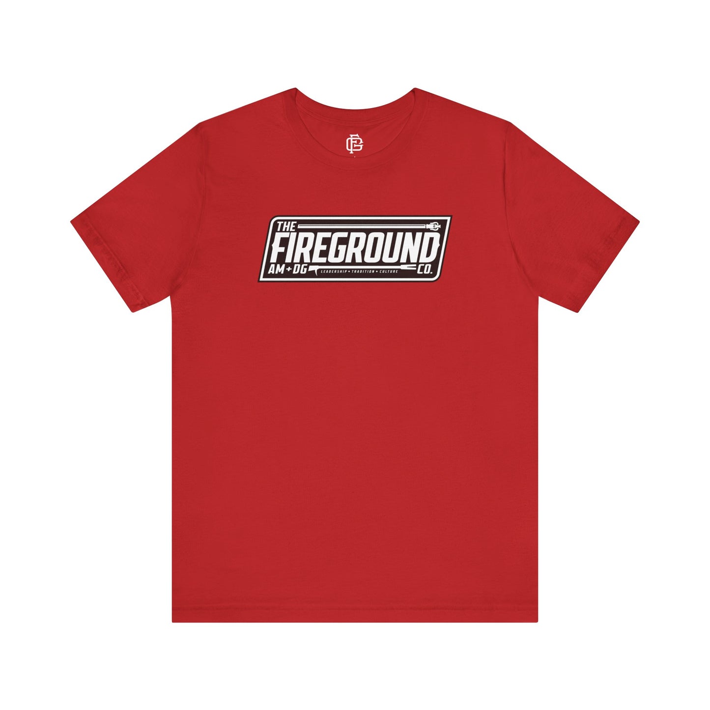 Fireground Banner Dark Background Short Sleeve Tee