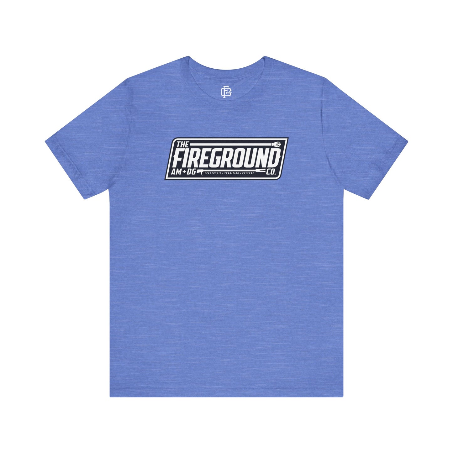 Fireground Banner Dark Background Short Sleeve Tee