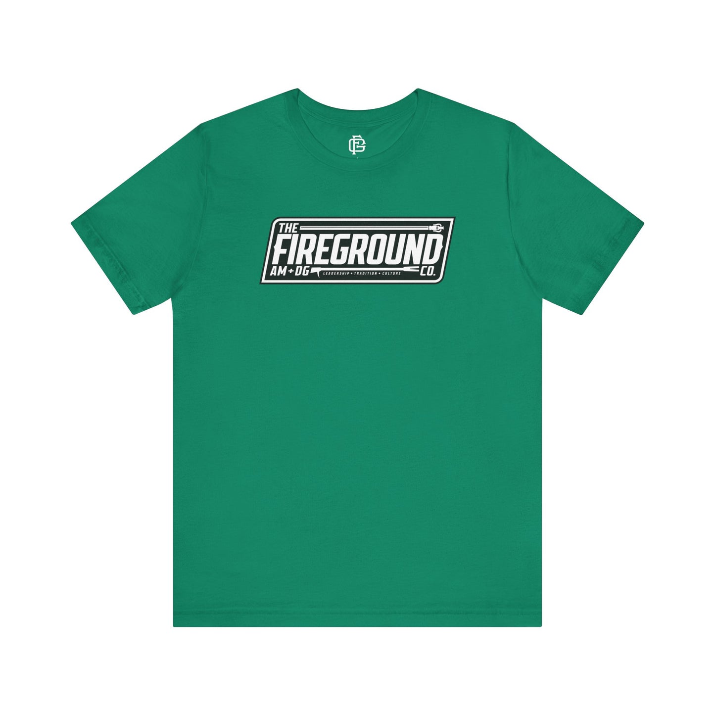 Fireground Banner Dark Background Short Sleeve Tee