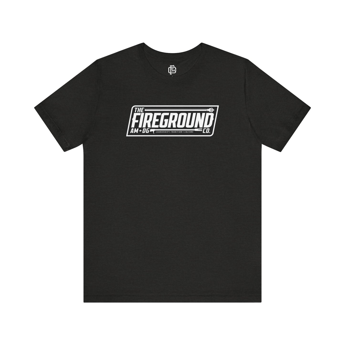 Fireground Banner Dark Background Short Sleeve Tee