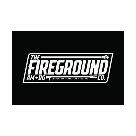 Fireground Banner Dark Background Poster