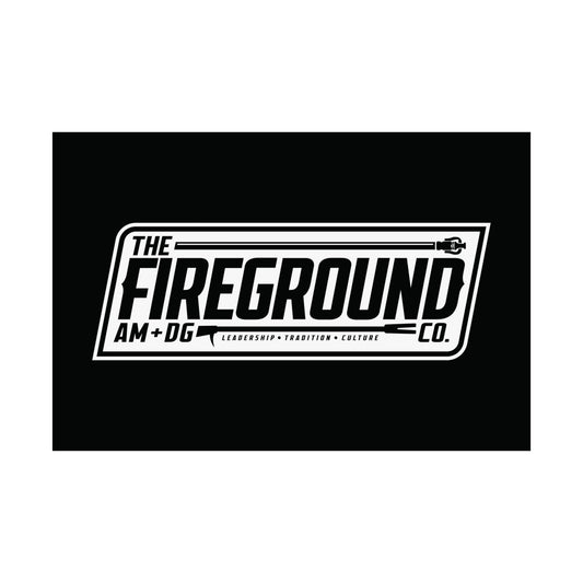 Fireground Banner Light Background Poster