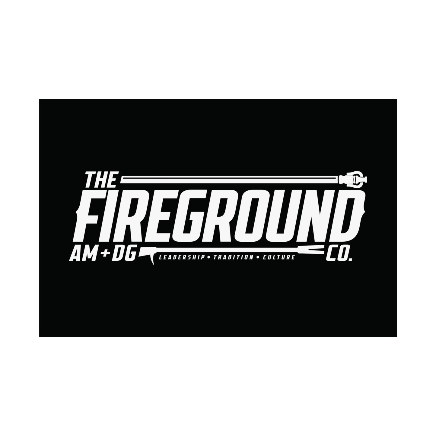 Fireground Banner Light Poster