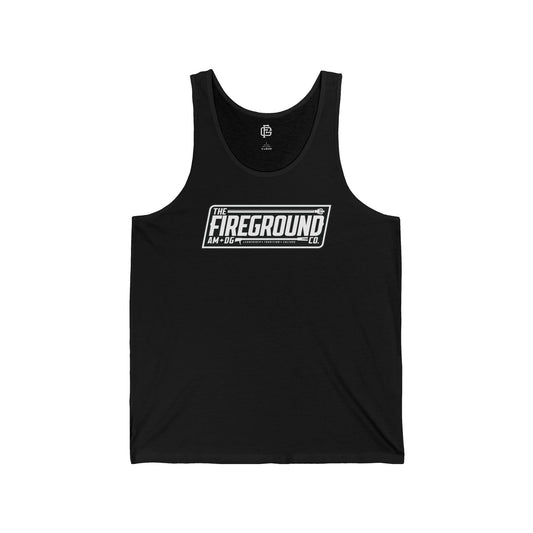 Fireground Banner Dark Background Tank Top